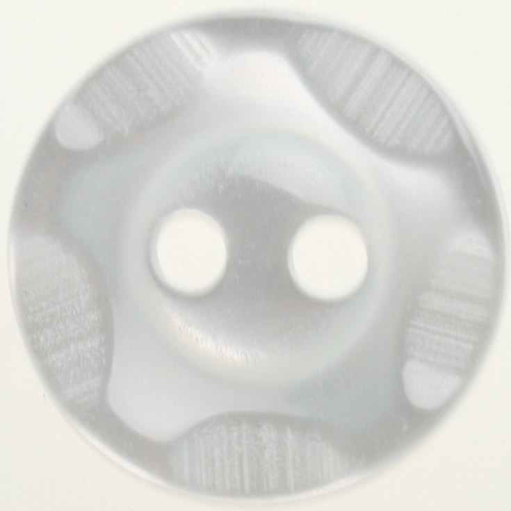 Wavy Edge Light Blue Button 14mm